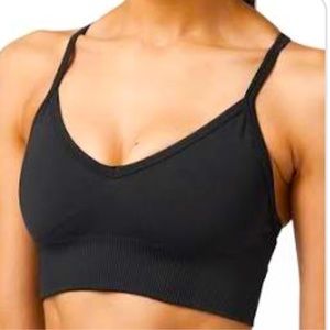 Lululemon Ebb to Street Bra - Black - size 2 C/D